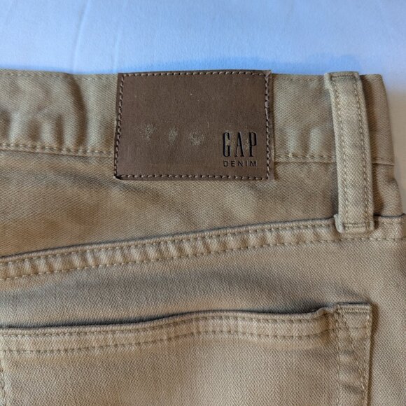 GAP Denim in Khaki Twill Slim Straight Fit | 32 x 32 - Picture 6 of 9